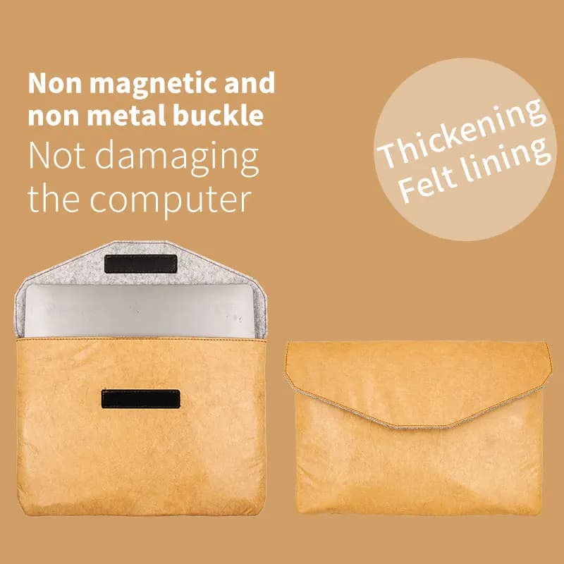 Busta borsa per Laptop custodia Super sottile custodia senza magnete custodia per Laptop in materiale cartaceo per M1 MacBook Pro Air 13 14 15 16 pollici