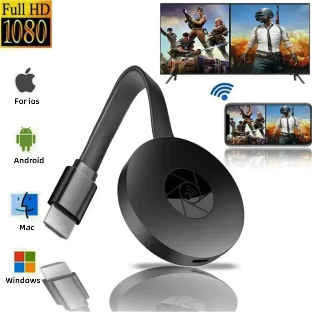 Video Receiver TV Stick Wireless Dongle Adapter WIFI HD 1080P portable TV for live screen projector for Android/iOS TV Box computer