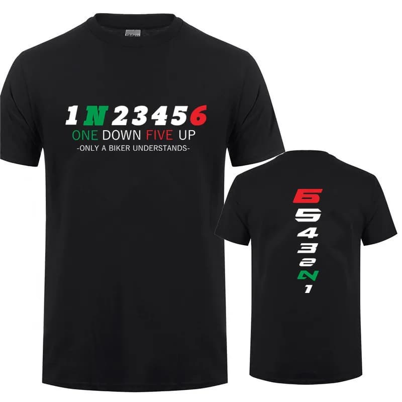 1N23456 T-shirt da motociclista Solo un motociclista capisce T-shirt da moto T-shirt da gara stampata JL-153 Top T-shirt casual Top