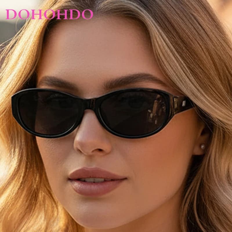Fashion Designer Ovale Rice Nail Occhiali da sole da donna Nuova tendenza di lusso Occhiali da uomo Occhiali da sole da viaggio per guida all'aperto Unisex UV400