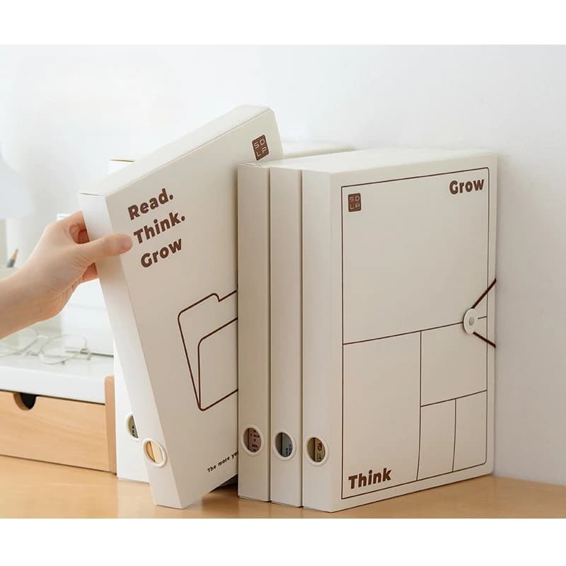 Cartelle in Plastica A4 per Archiviazione, Conservazione Contratti Uffici Sociali, Scatole per Documenti Contabili