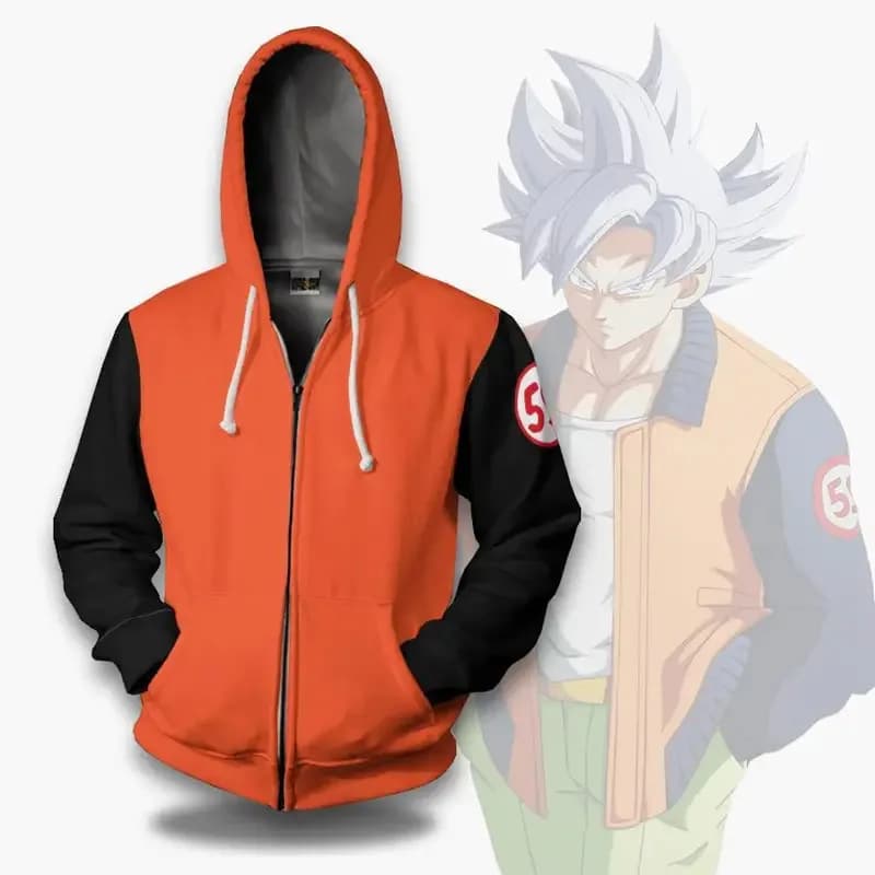 Hoodie Anime Dragon Ball Kakarotto with hood Son Goku dress cosplay Son Gohan jacket with print sweatshirt with zip coat streetwear