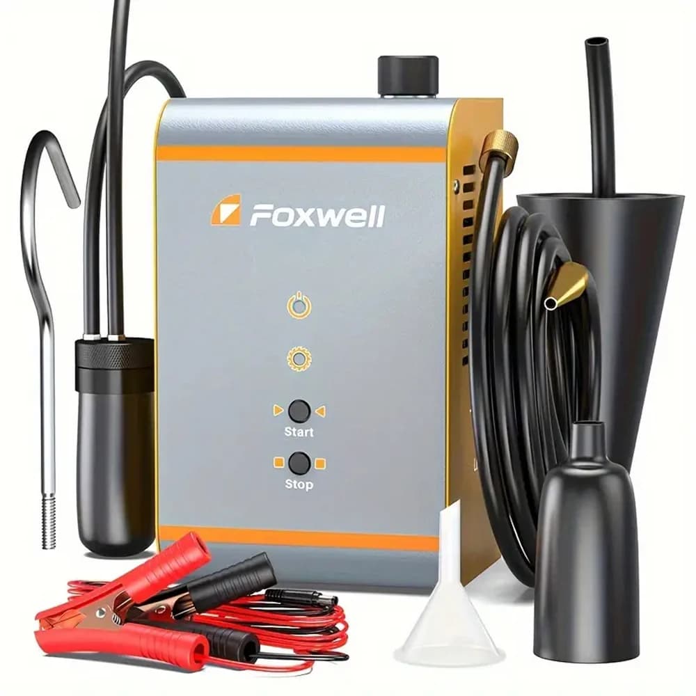 FOXWELL SD201 Automotive EVAP Macchina del fumo Compressore d'aria incorporato Vuoto Tubo del carburante Rilevatore di perdite d'olio Diagnostica delle perdite di fumo