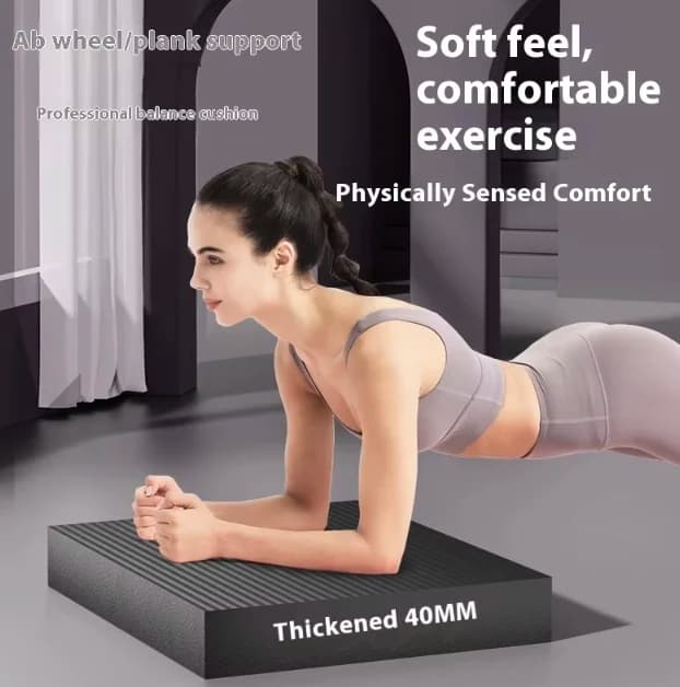 Thick Non-Slip Yoga Mat Exercise Mat for Abdominal Wheel Plank Support Kneeling Pad Pilates Gym Fitness Accessories