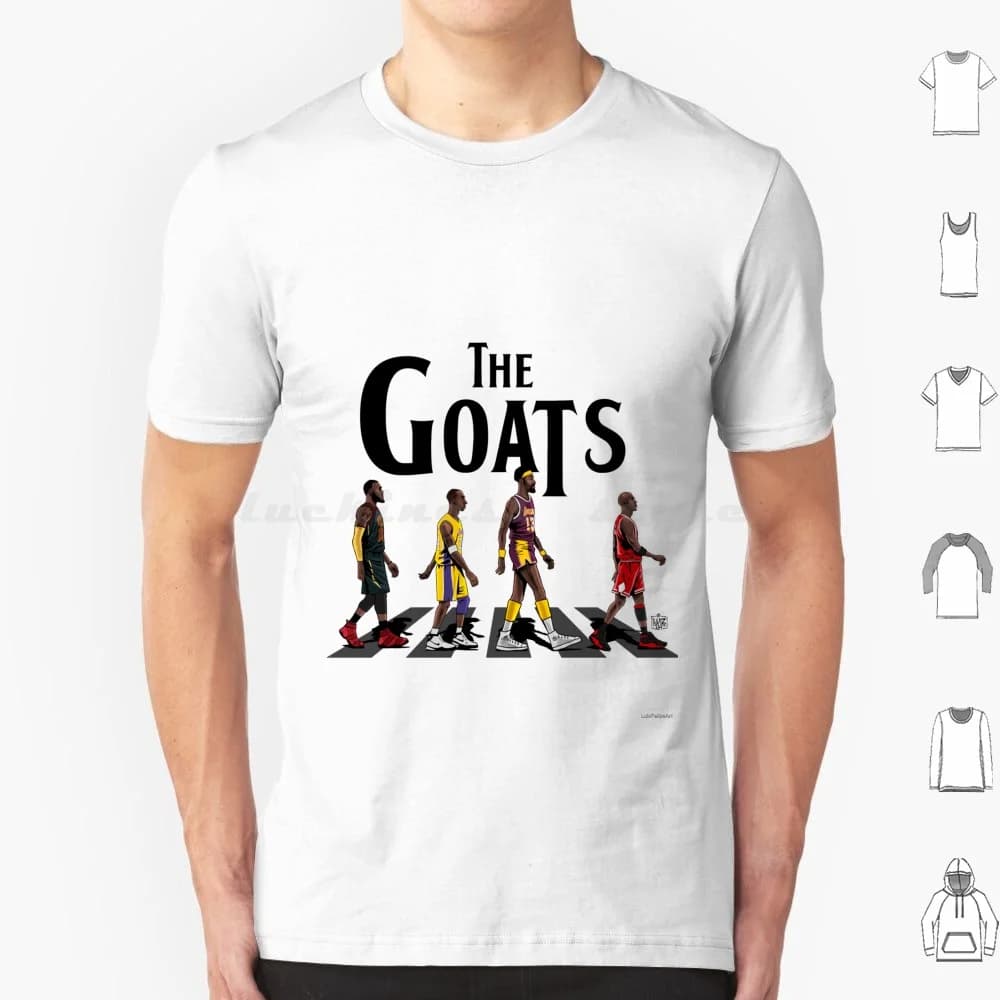 Maglietta The Goats in cotone da uomo e da donna, stampa fai da te, sport da basket