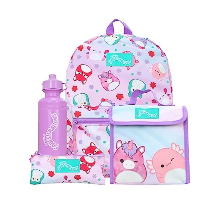Set di 4 pezzi per la scuola: Zaino, Borsa Termica, Astuccio e Borraccia - Merchandise Ufficiale NDSM85636