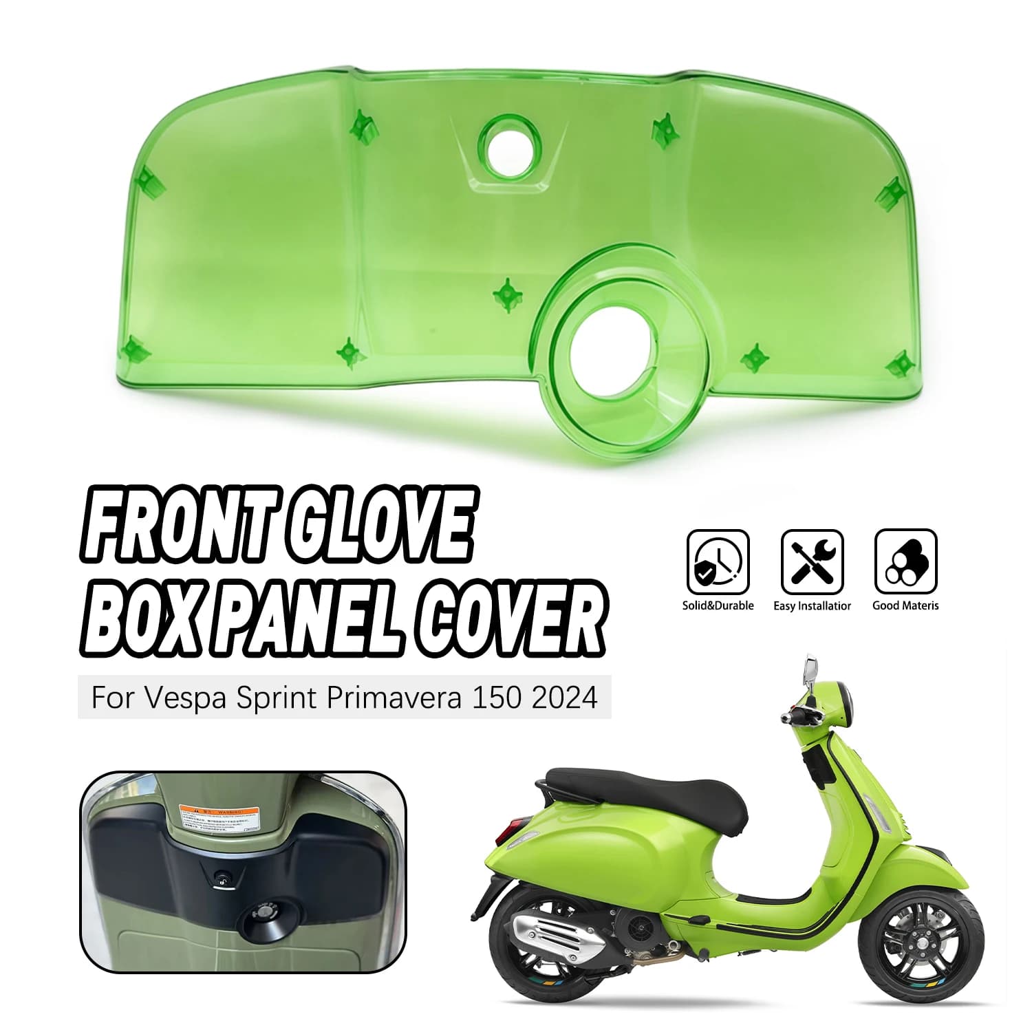 Per Vespa Sprint Primavera 150 2024 Primaera 150 2024 Scooter Moto Scudo Anteriore Top Case Guanti Box Pannello di Copertura