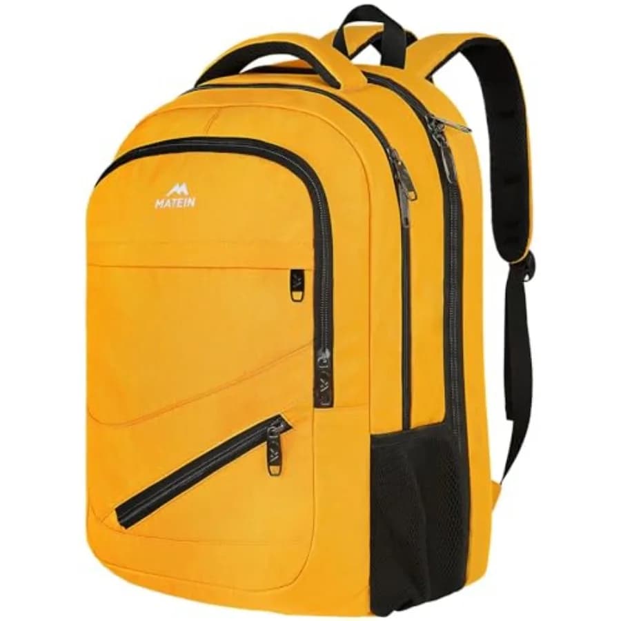 Zaino da Viaggio Resistente all'Acqua, Borsa per Pendolari e Lavoro con Tasca Antifurto e Gancio per Bagaglio, Grande Zaino alla Moda per College e Laptop