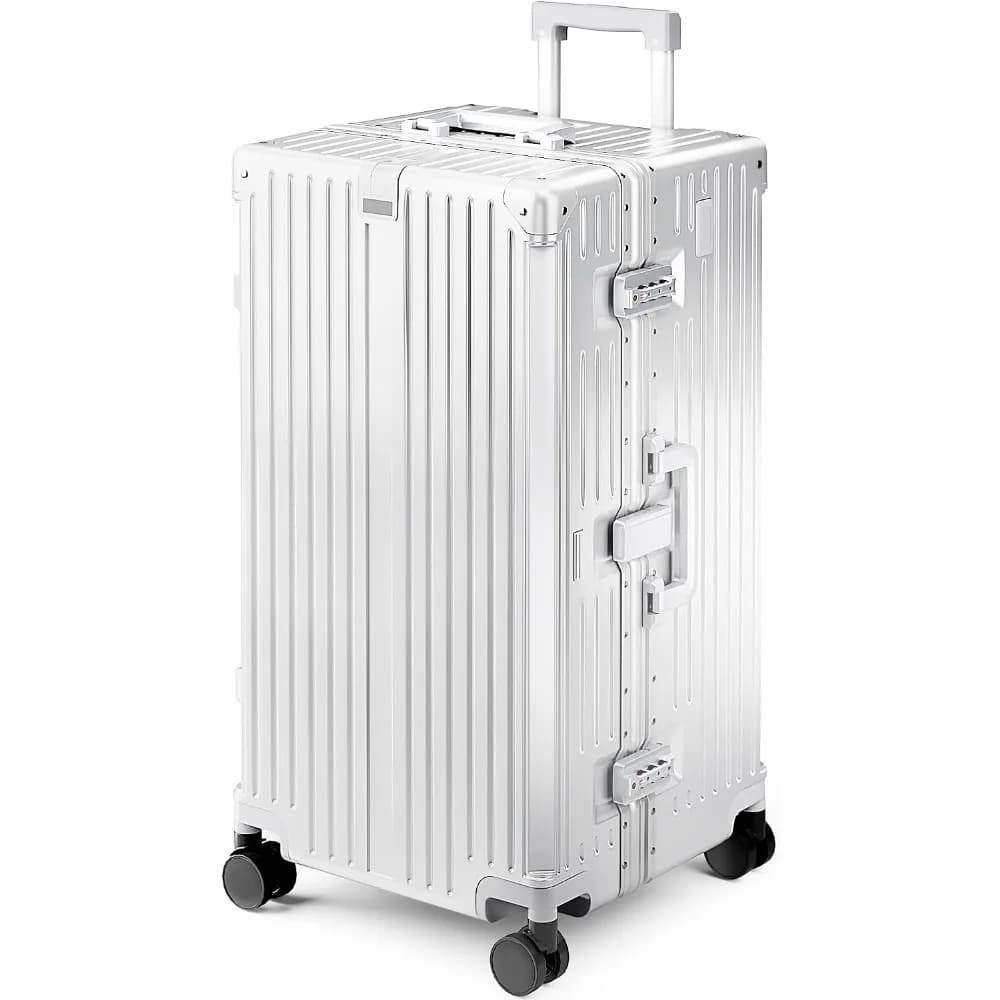 28 Inch Luggage with Aluminum Frame and Zipperless Design