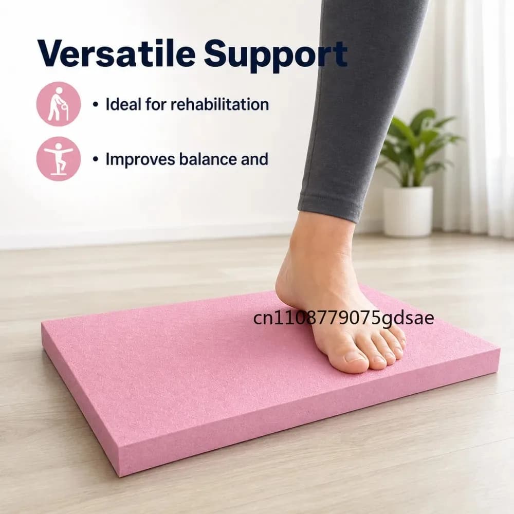 Balance Pad, Non-Slip Foam Mat & Ankles Knee Pad Cushion for Core Balance and Strength Stability Training, Yoga & Fitness