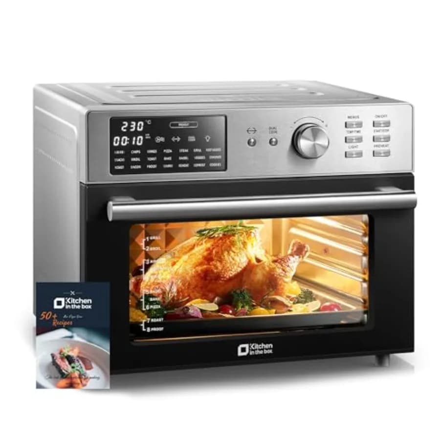 Combined Tostapane oven with 32QT, 21-in-1, 32QT Extra Large Air Fryer, from Appoggio, to Convection, with Turner and Dehydration Function, 6 Accessories