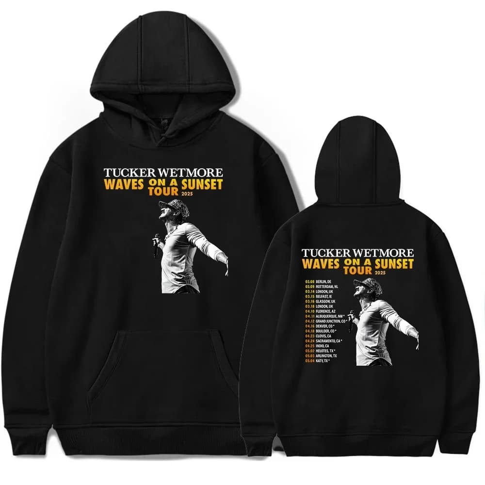Tucker Wetmore Tour 2025 Merch Felpe con cappuccio per uomo/donna Felpa unisex a maniche lunghe Pullover con cappuccio Moda Streetwear