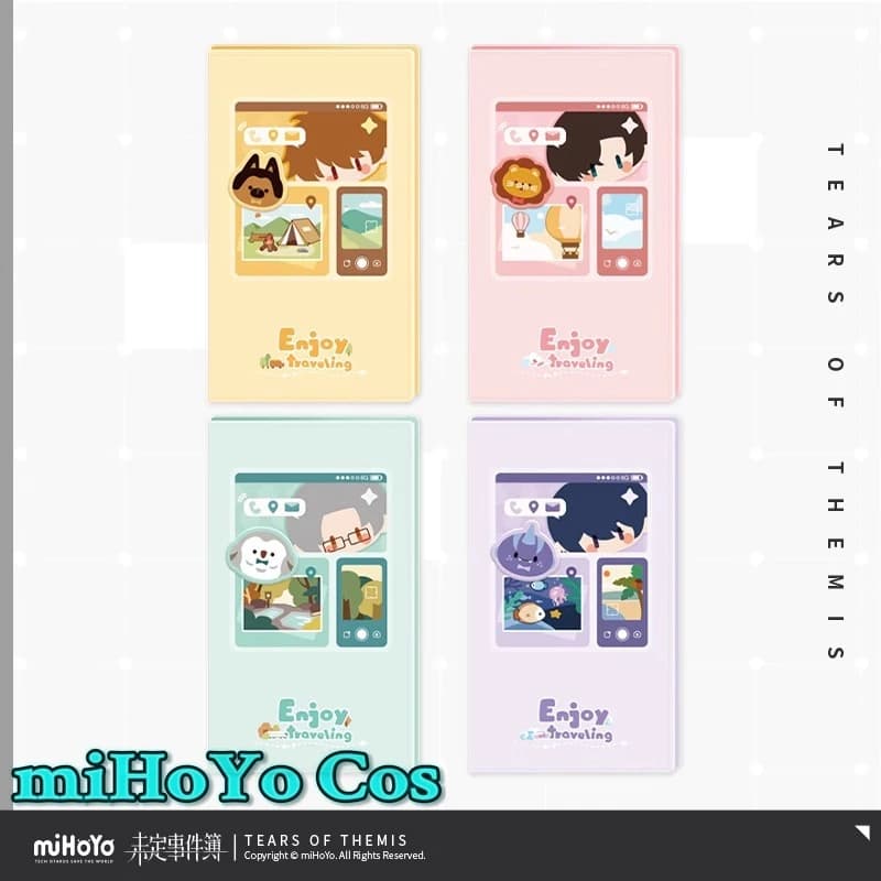 [Autentico] miHoYo Love Game Tears of Themis Luke Artem Cosplay Q.Ver PU Porta passaporto Vilhelm Marius Anime Cartoon Accessori
