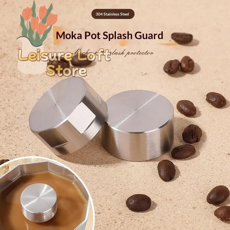 Coperchio Anti-Schizzi per Moka - Coperchio in Acciaio Inox per Piano Cottura, Valvola Facile da Pulire per Macchine da Caffè Espresso