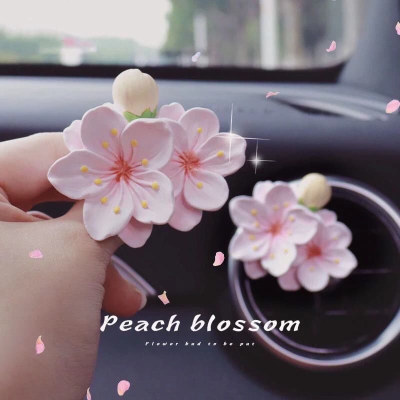 Perfume Clip for Car Exit Air Flower Deodorant for Car Peach Flower Flavor Diffuser Accessories for Car Decoration Fresh air