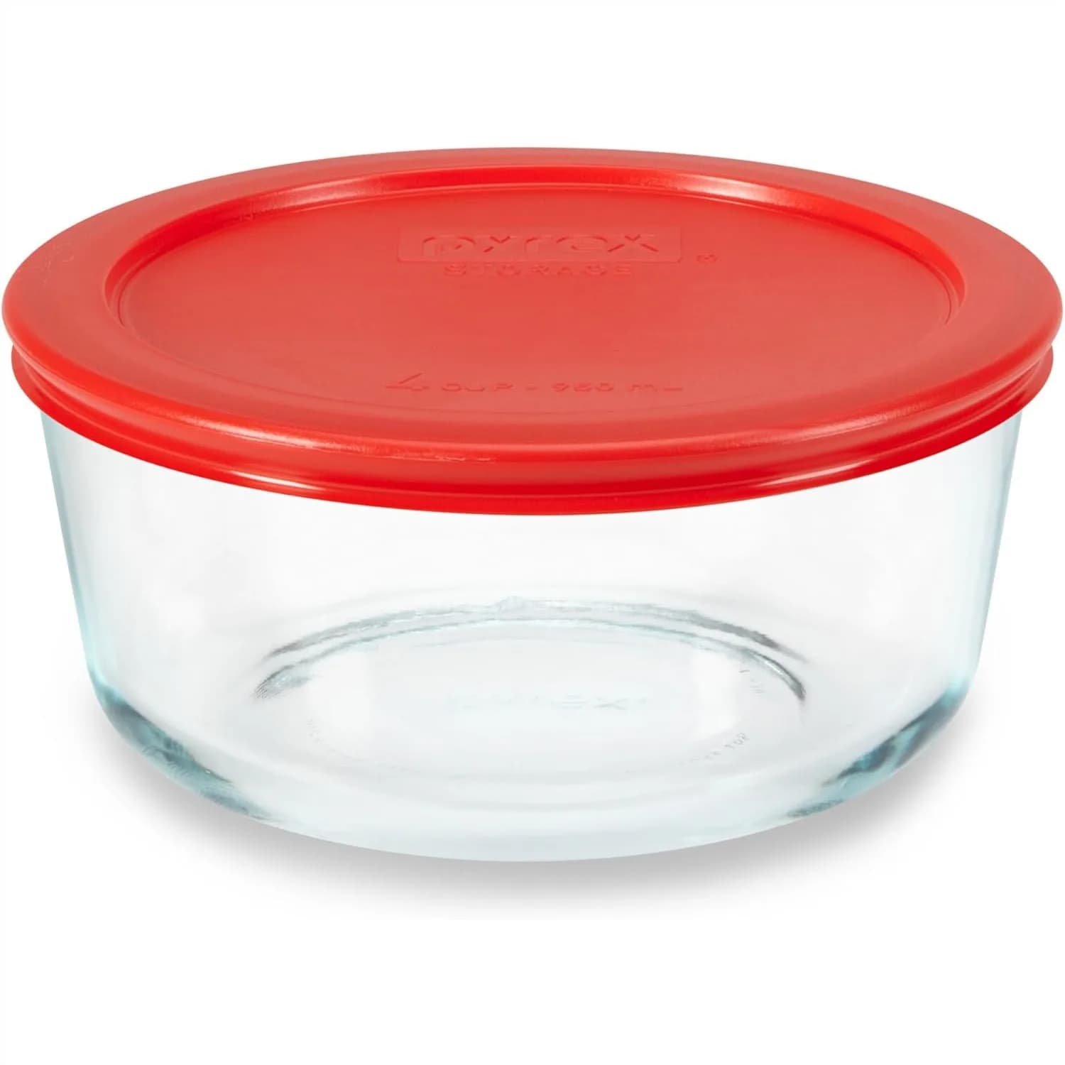 Contenitore in Vetro per Alimenti da 4 Tazze, Pyrex Simply Store con Coperchio Senza BPA, Adatto per Freezer, Microonde e Lavastoviglie