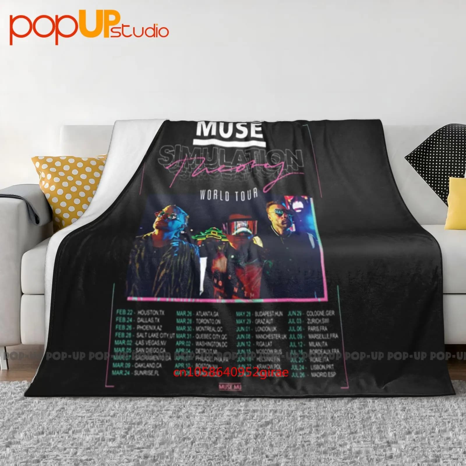 Muse Simulation World Tour 2019 Coperta ultra morbida trapunta invernale Copridivano Copriletto