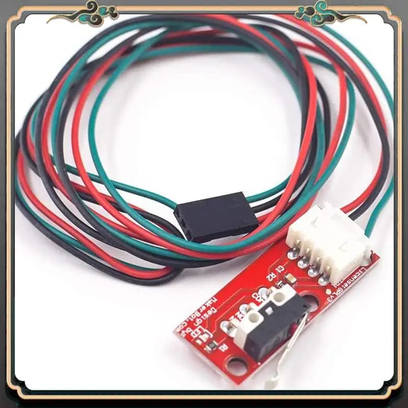ASMA-4Pcs Interruttore di fine corsa meccanico per stampante 3D, ricambio per pannello di controllo, RAMPS 1.4 con cavo di collegamento a 3 pin da 70 cm