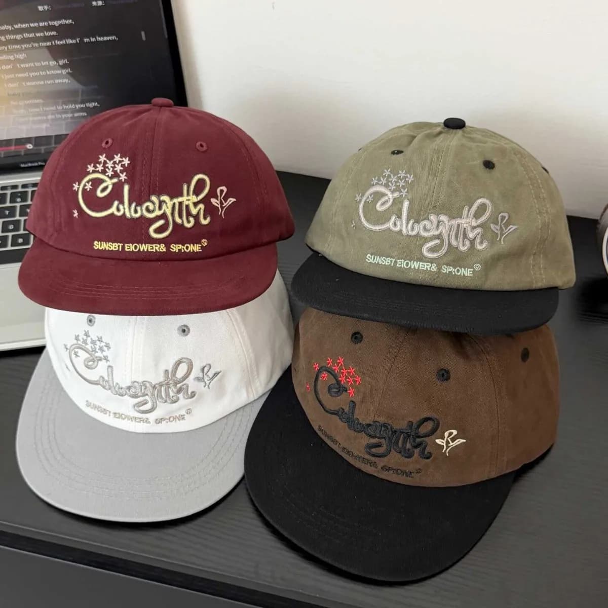 Boys' hats, baseball caps, girls' duck tongue sun hats, boys' hip-hop flat-brimmed hats