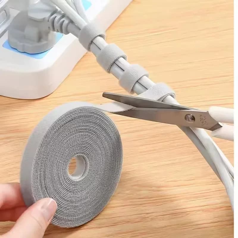 5/10 Pezzi Organizzatore Cavi da 1m, Nastro Avvolgicavo per Gestione Cavi, Protezione per Cavi di Auricolari e Mouse