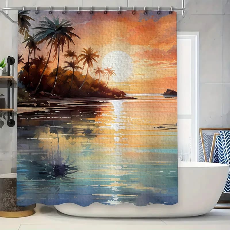 Affascinante tenda da bagno moderna con motivi circolari rosa oro Tenda da doccia in tessuto impermeabile per decorazioni da bagno in Vario