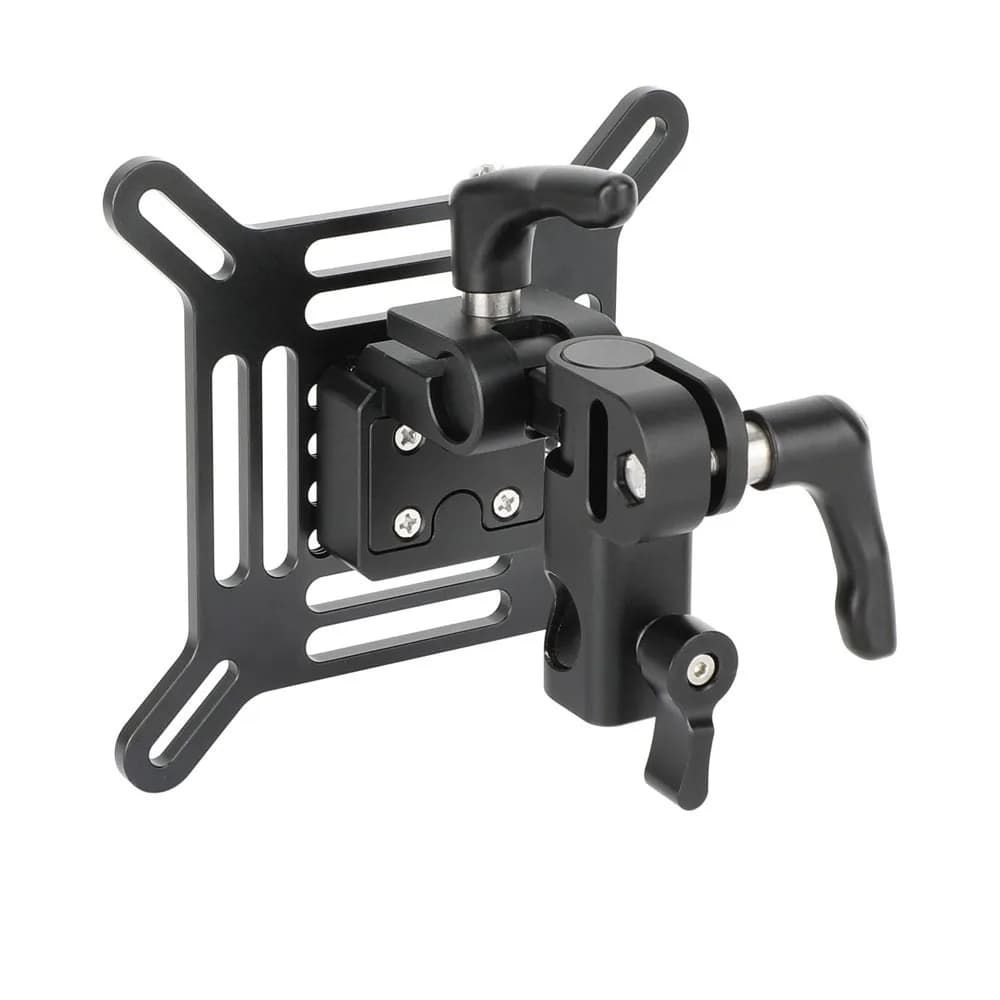 Supporto Regolabile per Monitor 75x75mm 100x100mm con Sgancio Rapido V-Lock per Monitor LCD da 13 a 32 Pollici, Supporto per Illuminazione