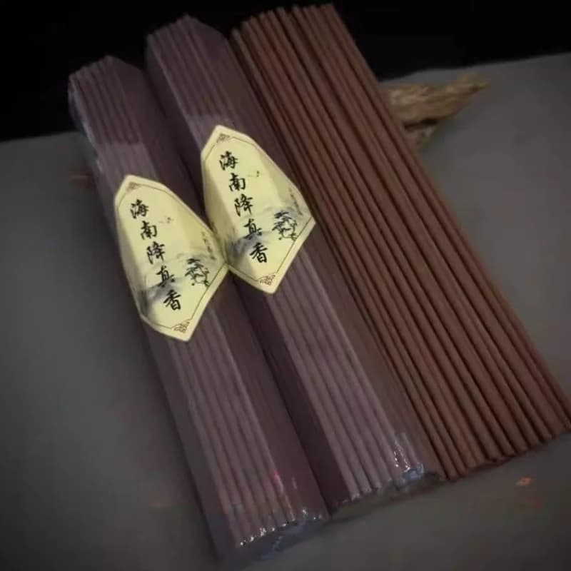 Bastoncini d'Incenso Naturale Hainan a Lunga Durata (3 Ore) per Culto, Meditazione e Aromaterapia