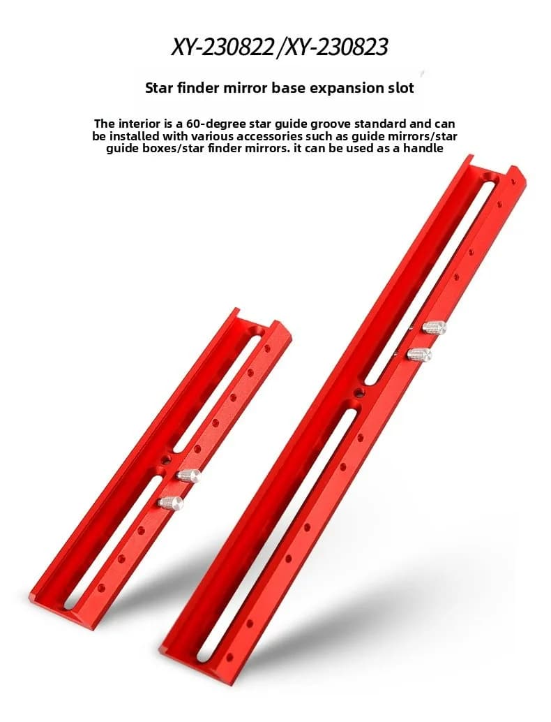 Angeleyes Base per ricerca per telescopio astronomico Accessorio per connessione specchio guida con slot esteso da 220 mm/360 mm