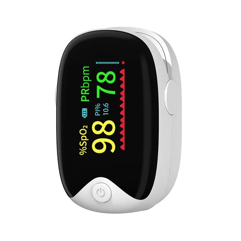 OLED finger pulse oximeter Oxygen saturation in blood Heart rate monitor Medical Oximeters with digital respiratory pulse oximeter