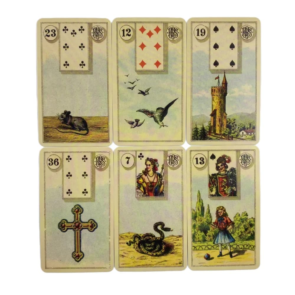 Grand Tableau Lenormand Oracle Cards, un mazzo di carte da gioco da tavolo in inglese, edizione divinatoria, da 36 carte