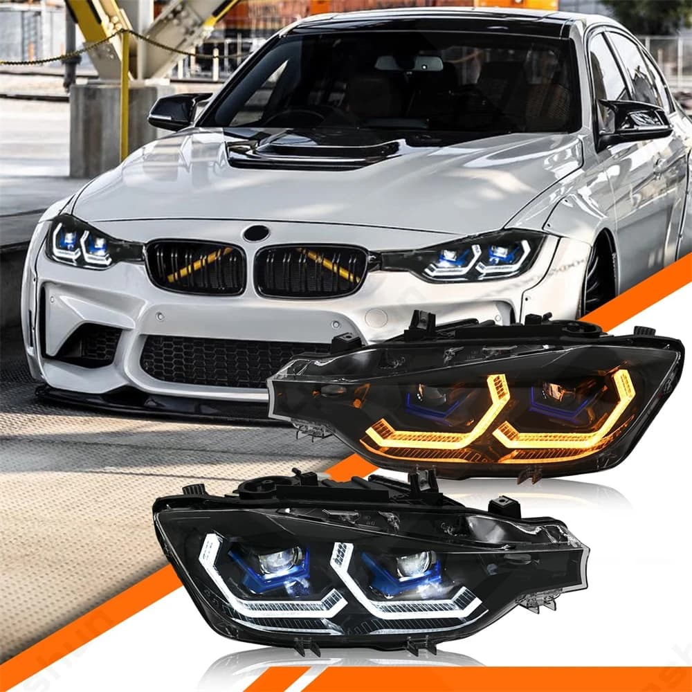New M4 style LED light for BMW F30 F31 M3 2013-2018 320i 330i 335i 330i 340i 328d 328i front lamp group 328i series 3