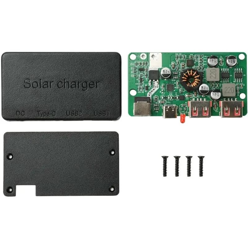 [LXYA68Z!] DIY Module Solar Controller Quick Charge Dual USB Type-C Solar Panel Stabilizer