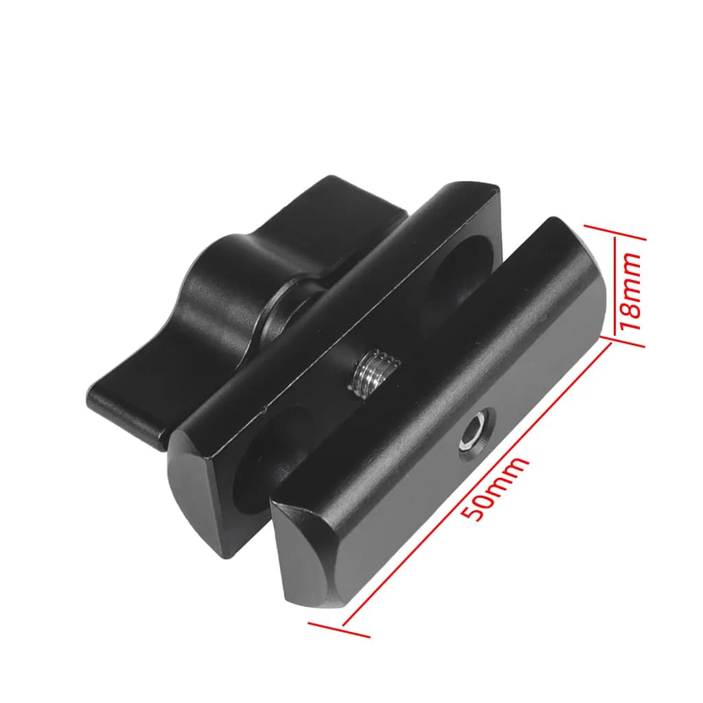 Support for double grip Support for mobile phone for cars Moto 17 mm ball head adapter 1/4" for GPS Garmin