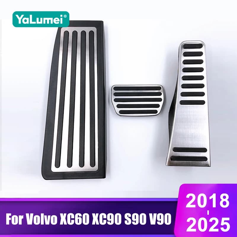 Per Volvo XC60 XC90 S90 V90 2018 2019 2020 2021 2022 2023 2024 2025 Accessori Copripedali per Acceleratore, Freno e Poggiapiedi