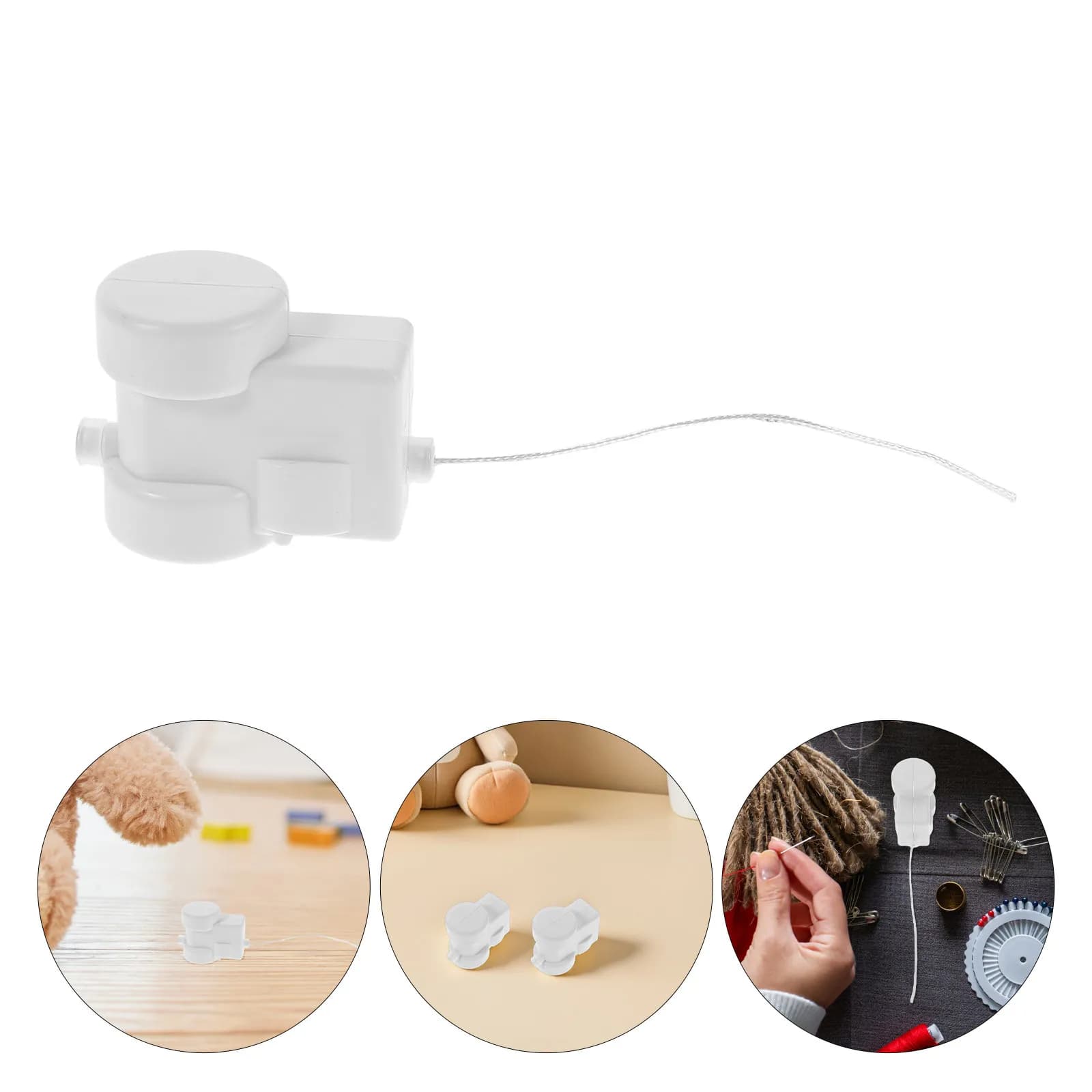 6 Pezzi Meccanismo a Vibrazione con Cordino per Animali di Peluche, Accessorio per Riparazioni Fai-da-te, Portatile, Leggero, Facile da Installare per Bambini