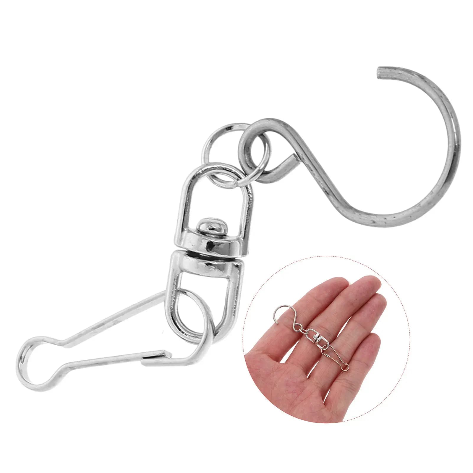 Wind Chime Hooks 10 Pack Heavy Duty Rotating Swivel Hangers for Outdoor Spinners and Dream Catchers