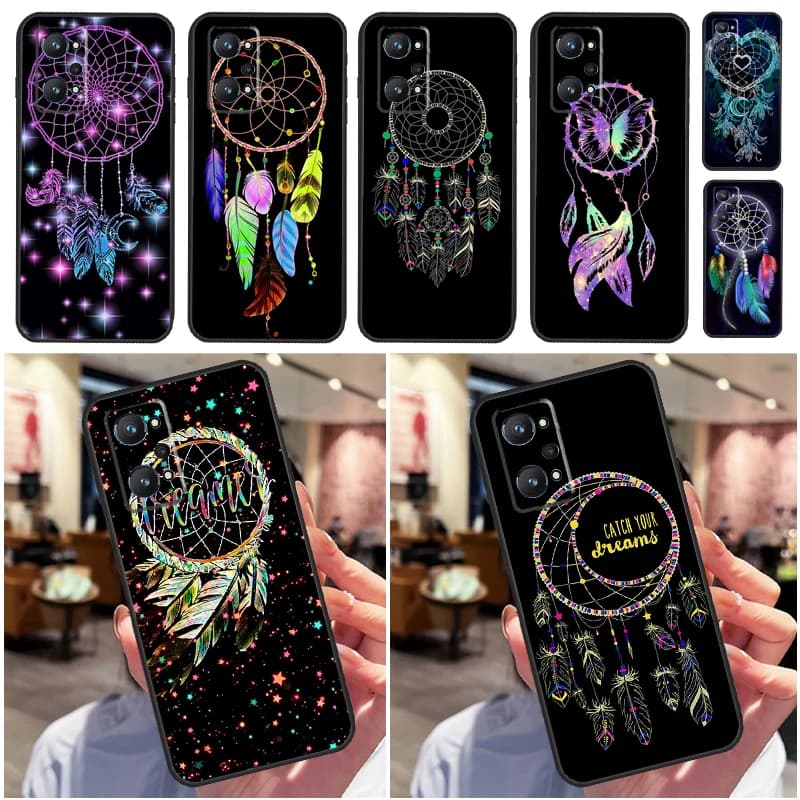 Retro Feather Dreamcatcher For Realme 14 Pro Plus 10 11 12 13 GT 6 6T 5 GT7 Pro C61 C55 C53 C51 C21Y C25S C67 C75 Case