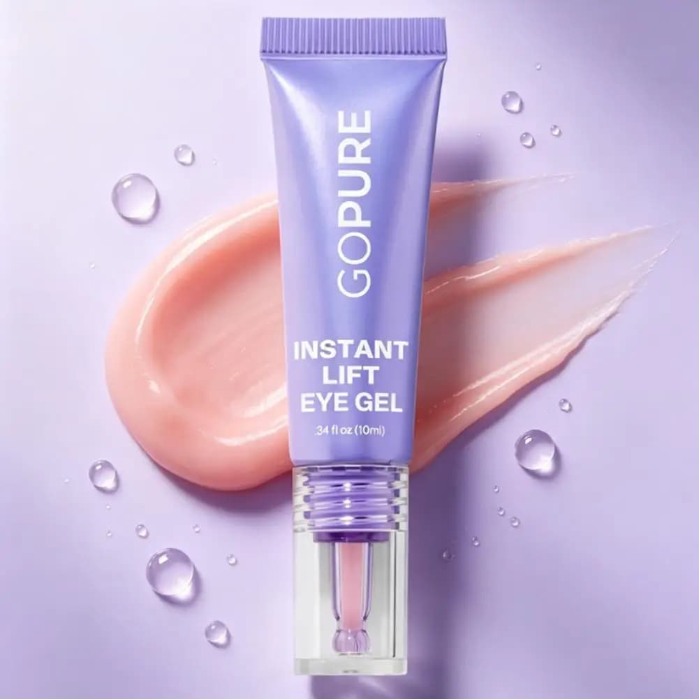 GOPURE Gel Occhi Effetto Lifting Istantaneo 10ml, Crema Occhi al Collagene Rassodante per Gonfiore, Occhiaie e Linee Sottili, Idratazione 72H