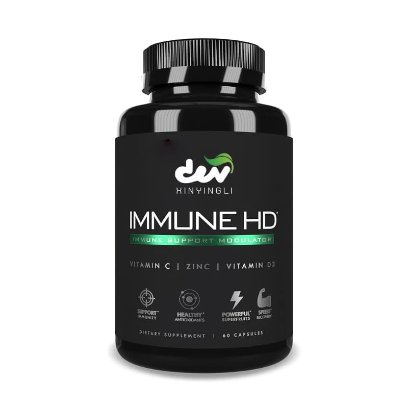 Integratori di supporto immunitario ad alta definizione, sambuco, equinacea, vitamina C, D3, zinco, formula per la salute immunitaria e generale