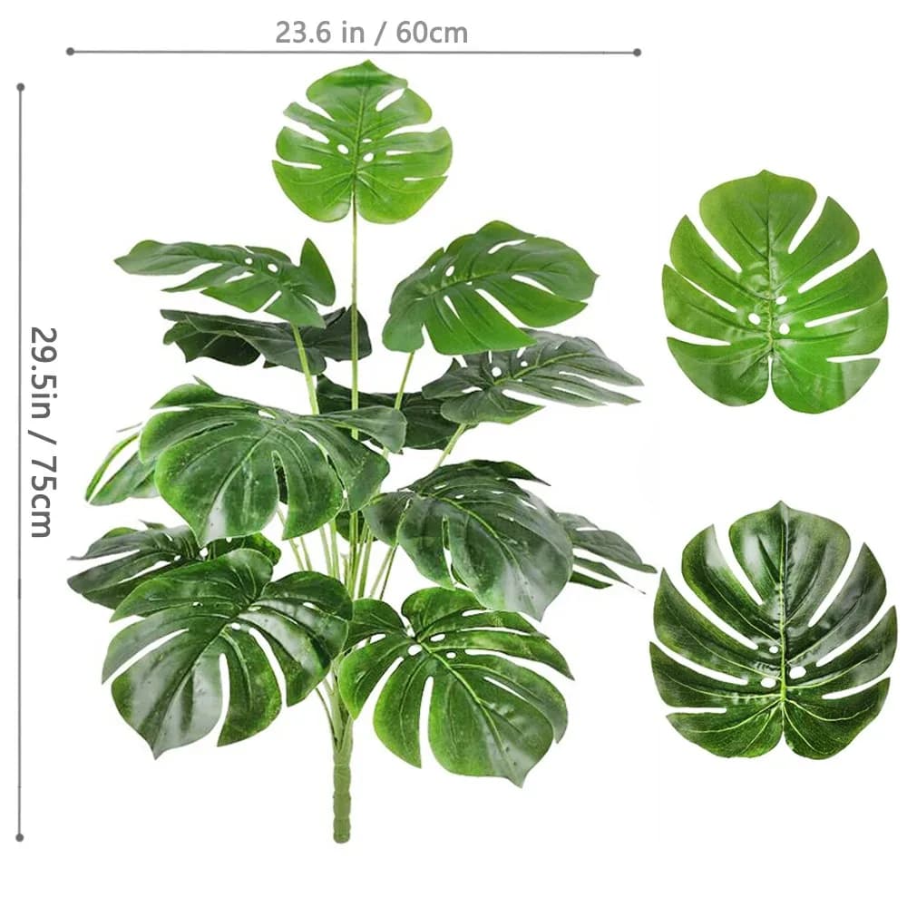 18Leaves High quality, sturdy, stable, and easy to maintain artificial plants for daily home and office decoration H1620