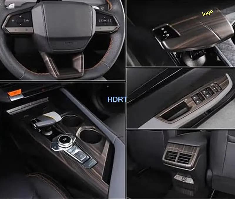 Trim Outlet Cover Gear Glass Switch Car Peach Wood interior accessories for Changan UNIV UNI-V 2022 +