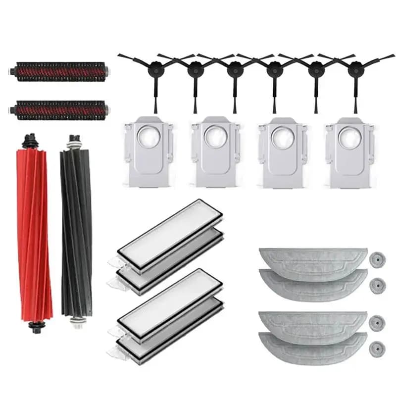HLZS-Replacement Parts Set For Roborock S8 Maxv Ultra Robot Vacuum Cleaner Mop Cloth Dust Bag Side Brush Filter Replaceable