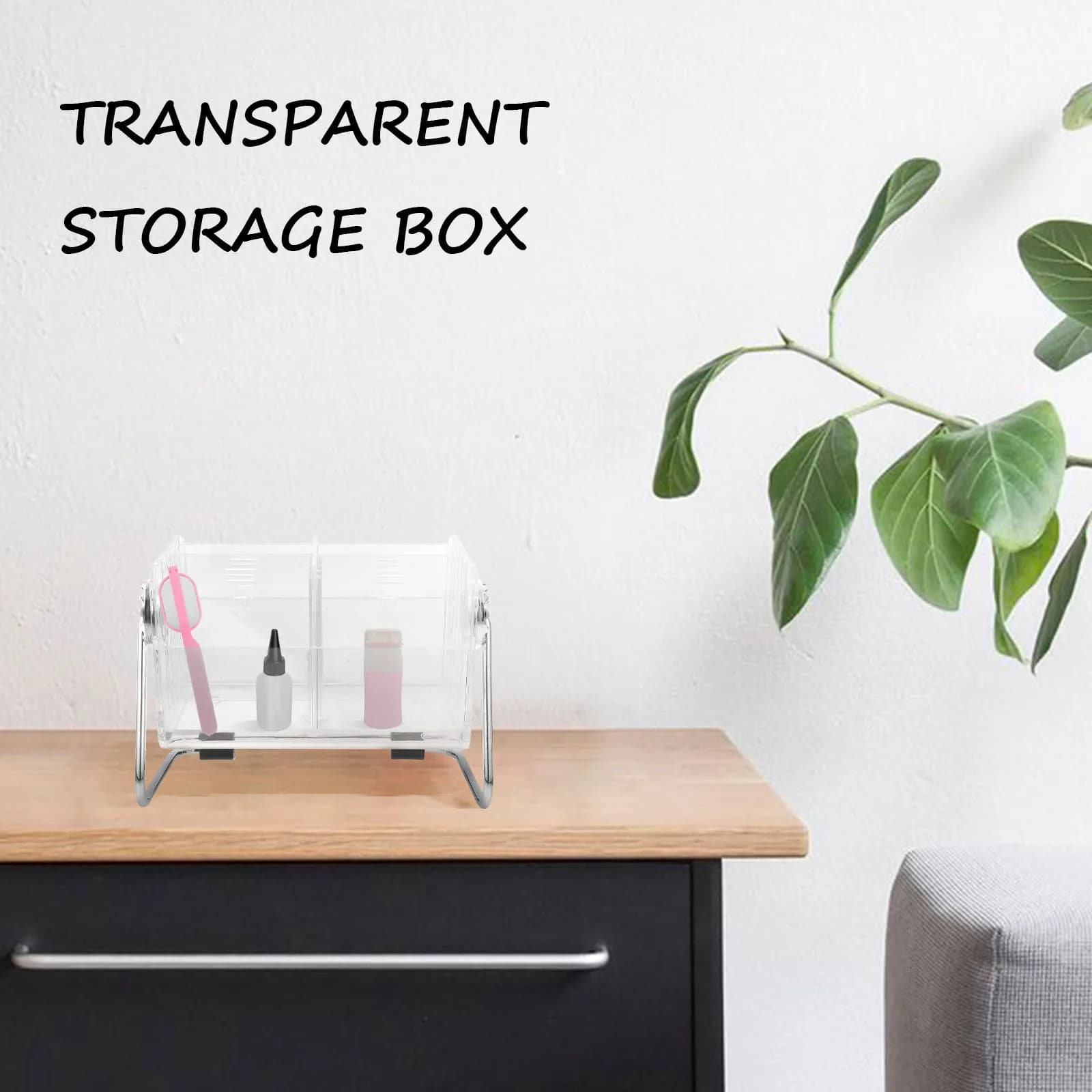 Organizer da Tavolo Multifunzione con Telecomando, Porta Pennelli Trucco, Contenitore per Ufficio e Porta Penne Cosmetici