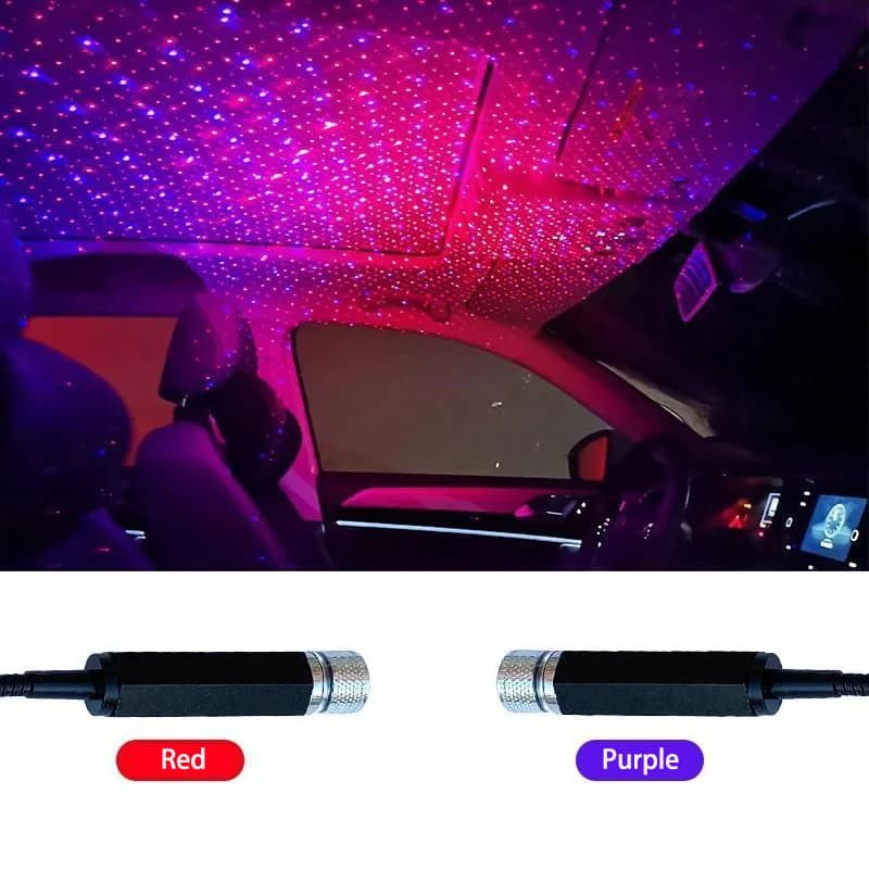 Car Romantic Mini LED Roof Starry Sky Night Light 5V USB Powered Galaxy Star proiettore lampada per auto Roof Room soffitto Decor Plug
