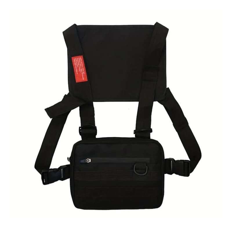 Borsa sul petto borsa per gilet borsa per telefono borsa per cintura tattica in tessuto Oxford marsupio per marsupio Streetwear