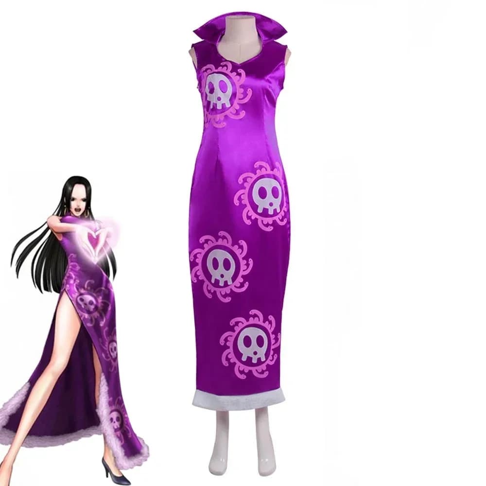 Costume da donna Boa Hancock cosplay per adulti anime
