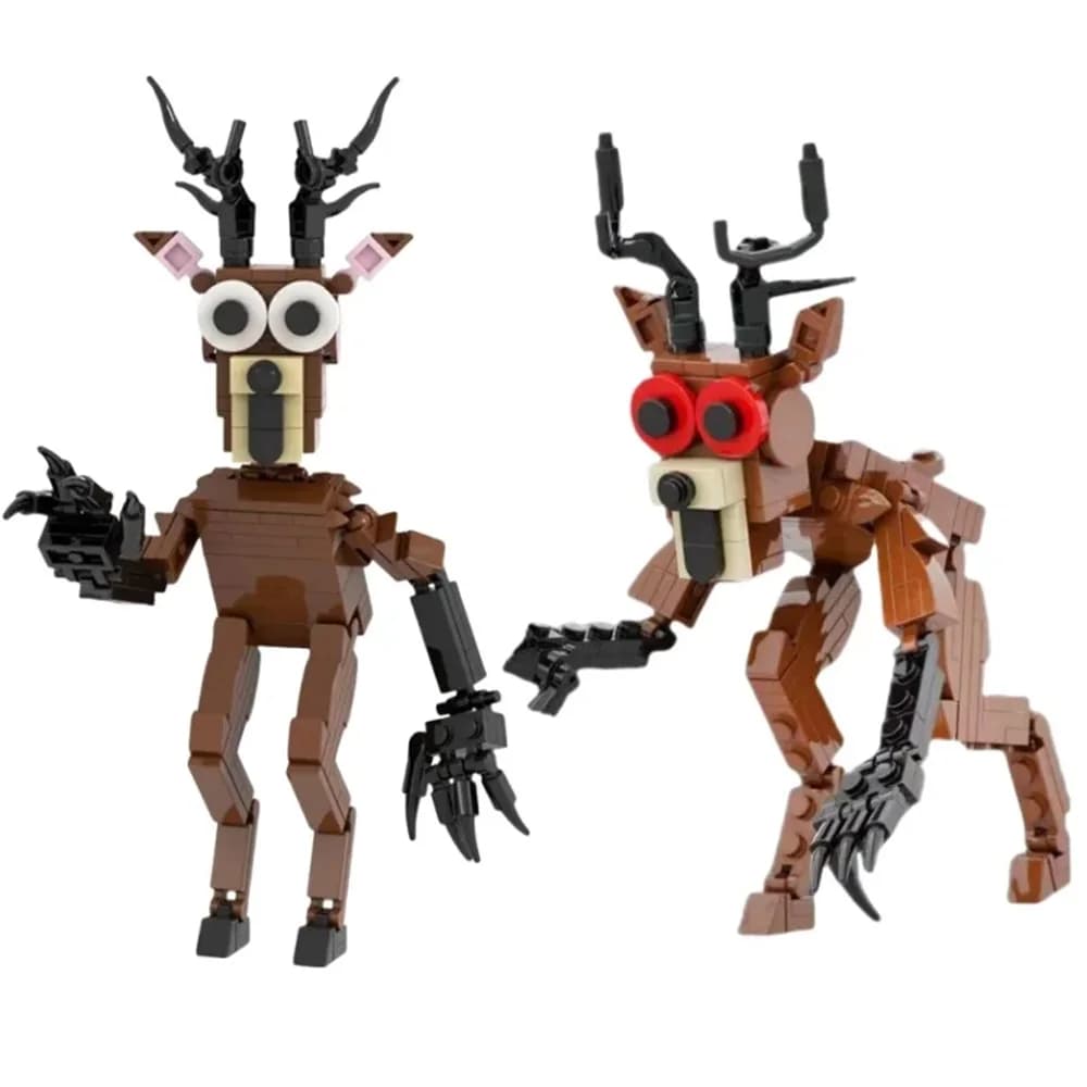 New Night Horror Game Series 99 Animale Cervo Uomo Mostro Action Figures Brickheadz Building Blocks Novità Giocattoli per bambini Regalo Navidad