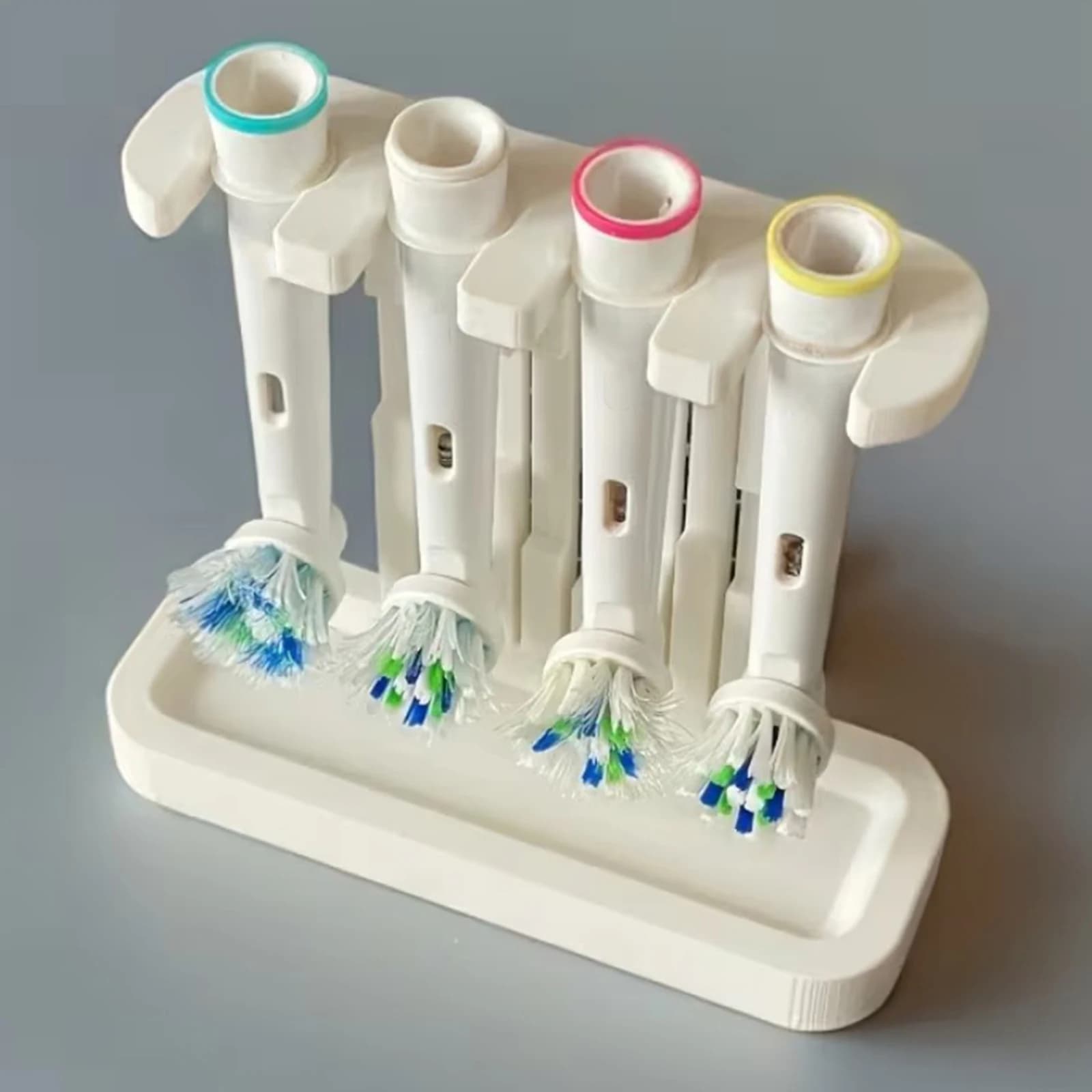 Electric Toothbrush Head Holder 3D Printed Brush Head Holder Organizer with Drain Tray for Home Bathroom Shower Accessories