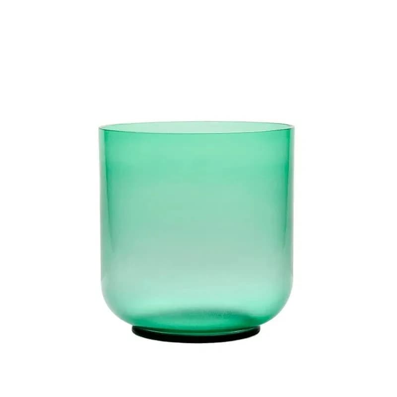Hye-eun 6inch Clear Green Quartz Crystal Singing Chakra Bowl for Anxiety Hypertension Stress Sound Healing
