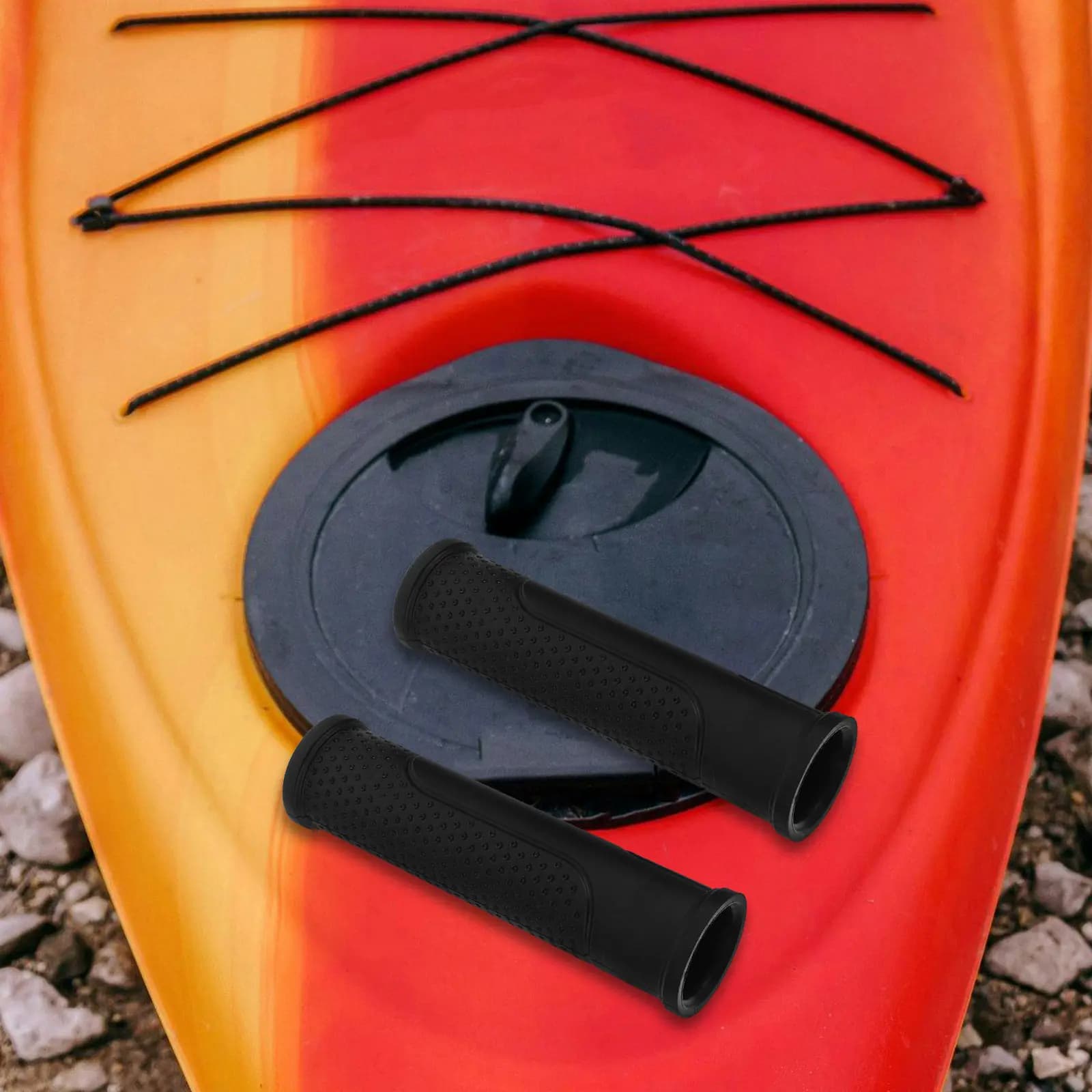 2 Pezzi Copripagaia per Kayak Antiscivolo, Protezione Confortevole in TPE, Manicotto per Impugnatura Pagaia, Accessori Kayak Anti-Bolli